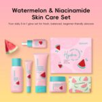 QUIYUM Watermelon Niacinamide Skin Care Set, Skincare for Teens Girls 5 Pcs | Gi... - Image 3