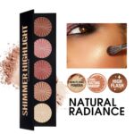 LANGMANNI 5 Color Face Highlighter Powder Palette, Illuminator Makeup | Silky sh... - Image 3
