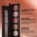 LANGMANNI 5 Color Face Highlighter Powder Palette, Illuminator Makeup | Silky sh... - Image 6