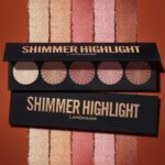 LANGMANNI 5 Color Face Highlighter Powder Palette, Illuminator Makeup | Silky sh... - Image 7
