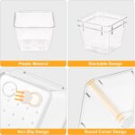 SMARTAKE 13-Piece Drawer Organizers with Non-Slip Silicone Pads, 5-Size Desk Bat... - Image 6