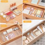 SMARTAKE 13-Piece Drawer Organizers with Non-Slip Silicone Pads, 5-Size Desk Bat... - Image 7