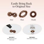 Kitsch Spiral Hair Ties for Women – Coiled Plastic Hair Ties No Damage, Ponytail... - Image 10