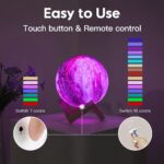 BRIGHTWORLD Moon Lamp Galaxy Lamp 5.9 inch 16 Colors LED 3D Moon Light, Remote &... - Image 4