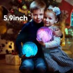 BRIGHTWORLD Moon Lamp Galaxy Lamp 5.9 inch 16 Colors LED 3D Moon Light, Remote &... - Image 6
