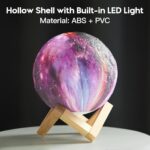 BRIGHTWORLD Moon Lamp Galaxy Lamp 5.9 inch 16 Colors LED 3D Moon Light, Remote &... - Image 7