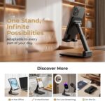 Phone Stand for Desk Cell Phone Holder Stands for iPhones, Black | Mini, Cute, P... - Image 3