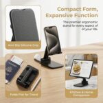 Phone Stand for Desk Cell Phone Holder Stands for iPhones, Black | Mini, Cute, P... - Image 4