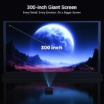 1500 ANSI Official Licensed Google TV Smart Projector, HAPPRUN 4K Full HD Home T... - Image 8