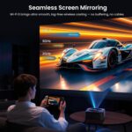 1500 ANSI Official Licensed Google TV Smart Projector, HAPPRUN 4K Full HD Home T... - Image 9