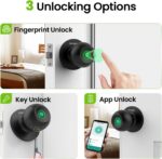 GHome Smart Fingerprint Door Lock, 3 in 1 Smart Fingerprint Door Knob with App C... - Image 3