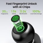 GHome Smart Fingerprint Door Lock, 3 in 1 Smart Fingerprint Door Knob with App C... - Image 4