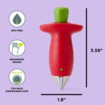 Chef'n Original Stem Gem Strawberry Huller, Red/Green - 102-138-005 - Image 6
