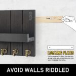 Rebee Vision Farmhouse Key Holder Wall Mount - Modern Key Holder for Living Room... - Image 5