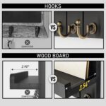Rebee Vision Farmhouse Key Holder Wall Mount - Modern Key Holder for Living Room... - Image 6