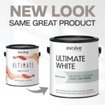 EVOLVE Ultimate White Paint & Primer in One, Semi-Gloss White, 1 Gallon – Interi... - Image 3