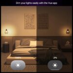 Philips Hue Essential Smart LED A19 Bulb 4-Pack, White and Color Ambiance, E26, ... - Image 5
