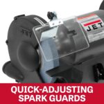 JET 10-Inch Bench Grinder, 1750 RPM, 1 HP, 120V 1Ph (Model JBG-10) - Image 6