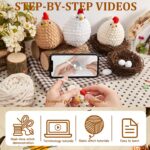 MAGIMUSE Crochet Kit for Beginners, 3 Pcs Chicken Crochet Craft Kit | Step-by-St... - Image 5