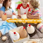 MAGIMUSE Crochet Kit for Beginners, 3 Pcs Chicken Crochet Craft Kit | Step-by-St... - Image 8