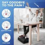BlissTrends Foot Rest for Under Desk at Work-Versatile Foot Stool with Washable ... - Image 3