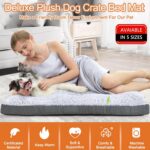 POCBLUE Deluxe Washable Dog Bed for Large Dogs Dog Crate Mat 35 Inch Comfy Fluff... - Image 3