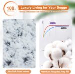 POCBLUE Deluxe Washable Dog Bed for Large Dogs Dog Crate Mat 35 Inch Comfy Fluff... - Image 4