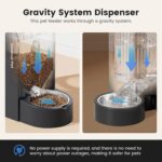 Gardner Pet Automatic Gravity Cat Food Feeder and Water Dispenser Stainless Stee... - Image 5
