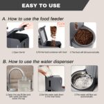 Gardner Pet Automatic Gravity Cat Food Feeder and Water Dispenser Stainless Stee... - Image 7