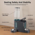 Gardner Pet Automatic Gravity Cat Food Feeder and Water Dispenser Stainless Stee... - Image 9