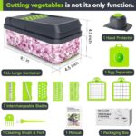 MealHelper 12-in-1 Vegetable Chopper, 7 Blade Veggie Chopper, Practical Food Cho... - Image 3