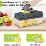 MealHelper 12-in-1 Vegetable Chopper, 7 Blade Veggie Chopper, Practical Food Cho... - Image 4