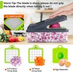 MealHelper 12-in-1 Vegetable Chopper, 7 Blade Veggie Chopper, Practical Food Cho... - Image 5
