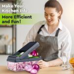 MealHelper 12-in-1 Vegetable Chopper, 7 Blade Veggie Chopper, Practical Food Cho... - Image 8