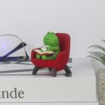 Refintural Miniature Frog Figurines - Funny Frog Sculpture for Shelf, Desk Decor... - Image 4