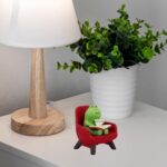 Refintural Miniature Frog Figurines - Funny Frog Sculpture for Shelf, Desk Decor... - Image 6