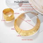 Gold Necklaces for Women Chunky Gold Silver Choker Necklace Statement Egyptian J... - Image 5