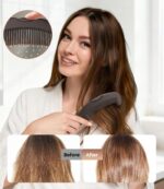 Dandruff Comb Removal 2PC Hollow Fine Tooth Scalp Detox Hair Care Tool | Build U... - Image 3