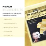 Azure Cosmetics 24K Gold and Caviar Anti Aging Luxury Face Mask - Hydrating & Fi... - Image 3