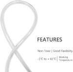 Eastrans 1/2 Inch ID, 25ft Clear Vinyl Tubing, Flexible PVC Plastic Tube | BPA F... - Image 4