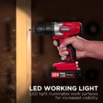 AVID POWER 20V Cordless Drill Set for Home DIY & Beginner Projects - Lightweight... - Image 7