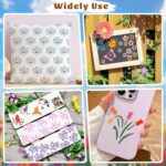 72 Pcs Botanical Stencils Set, Reusable Butterfly & Flower Painting Templates - ... - Image 7