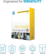 HP Papers | 8.5 x 11 Paper | All In One 22 lb | 1 Mega Ream - 750 Sheets | 96 Br... - Image 3