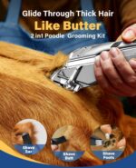 oneisall Dog Grooming Kit for Thick/Matted Hair with Stainless Steel Blade | Pow... - Image 4