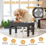 Elevated Dog Bowls Stand Large Breed, Height Adjustable Raised Dog Bowls Holder ... - Image 4