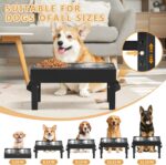 Elevated Dog Bowls Stand Large Breed, Height Adjustable Raised Dog Bowls Holder ... - Image 5