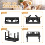 Elevated Dog Bowls Stand Large Breed, Height Adjustable Raised Dog Bowls Holder ... - Image 9