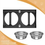 Elevated Dog Bowls Stand Large Breed, Height Adjustable Raised Dog Bowls Holder ... - Image 10