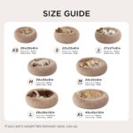 Bedsure Calming Small Dog Bed Donut Washable Cat＆Puppy Bed,23 inches Camel | Flu... - Image 8
