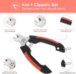 Dog Nail Clippers Trimmer Set, Quick Safety Guard to Avoid Over-Cutting, Stainle... - Image 4
